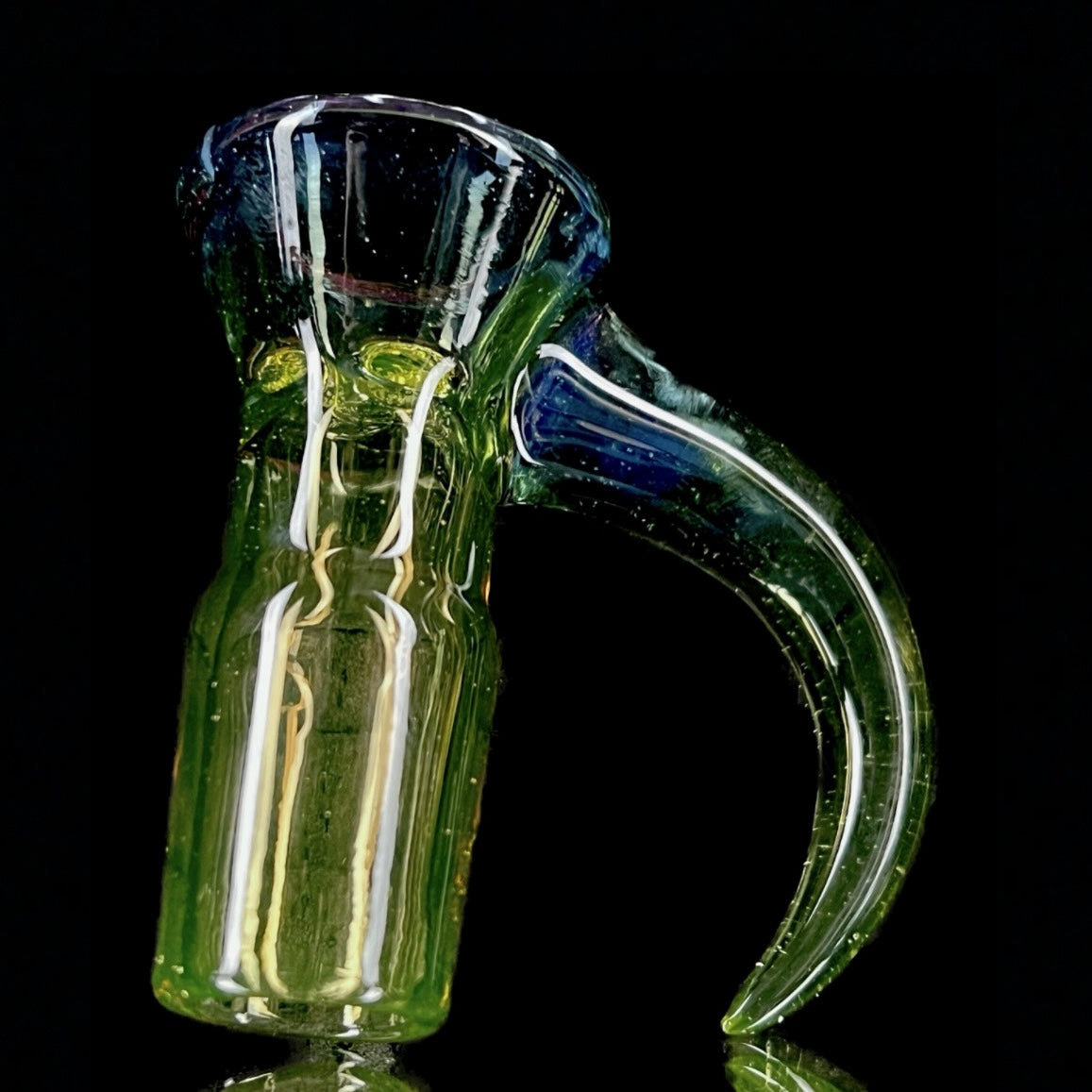 Welch "Citrine" (UV) to "Marina" Fade Fully-Worked 18mm Slide