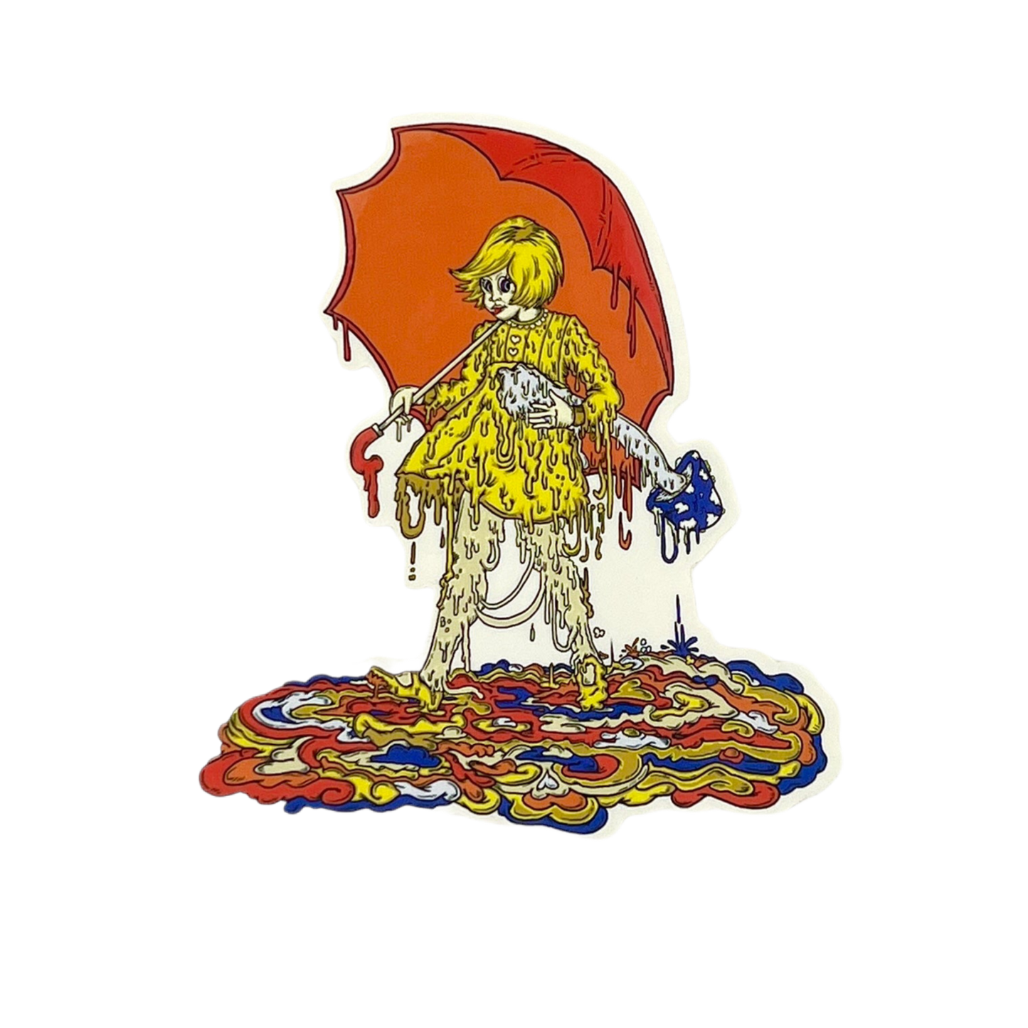 Slinger Apparel x Vincent Gordon “Drippy Shroom Girl” Sticker