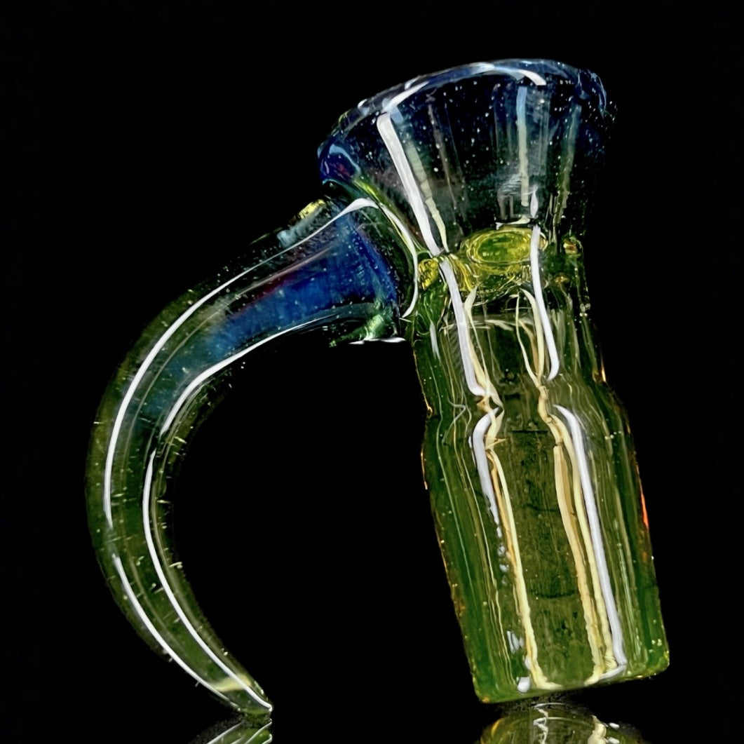 Welch "Citrine" (UV) to "Marina" Fade Fully-Worked 18mm Slide