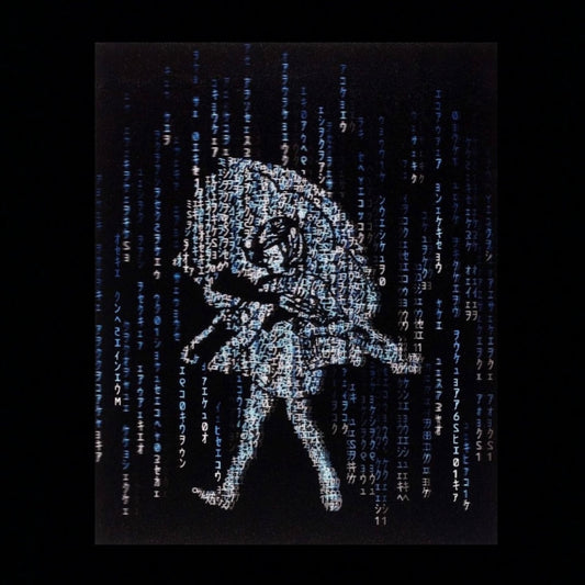 Slinger Apparel x Pyroscopic "Matrix Assault Girl" (Blue) Lenticular Print