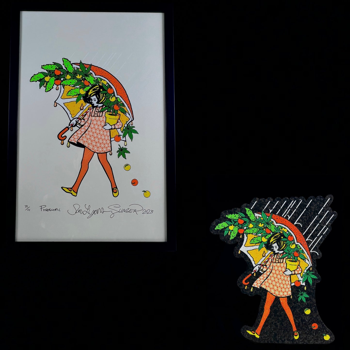 Slinger Apparel x Sam Lyons “Citrus Terp Girl” Moodmat & Print Set