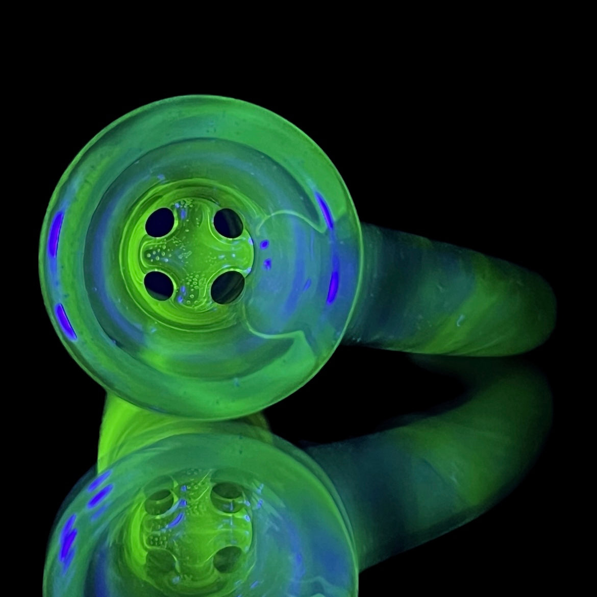 Welch "Citrine" (UV) to "Marina" Fade Fully-Worked 18mm Slide