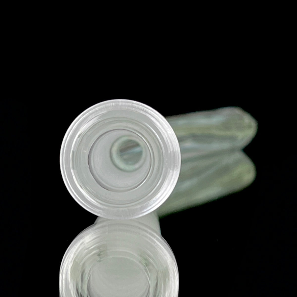Snoopy Glass "Cherry" x "Rainbow" Scribble Accent Tube with Eternal Quartz Fat Bottom Banger