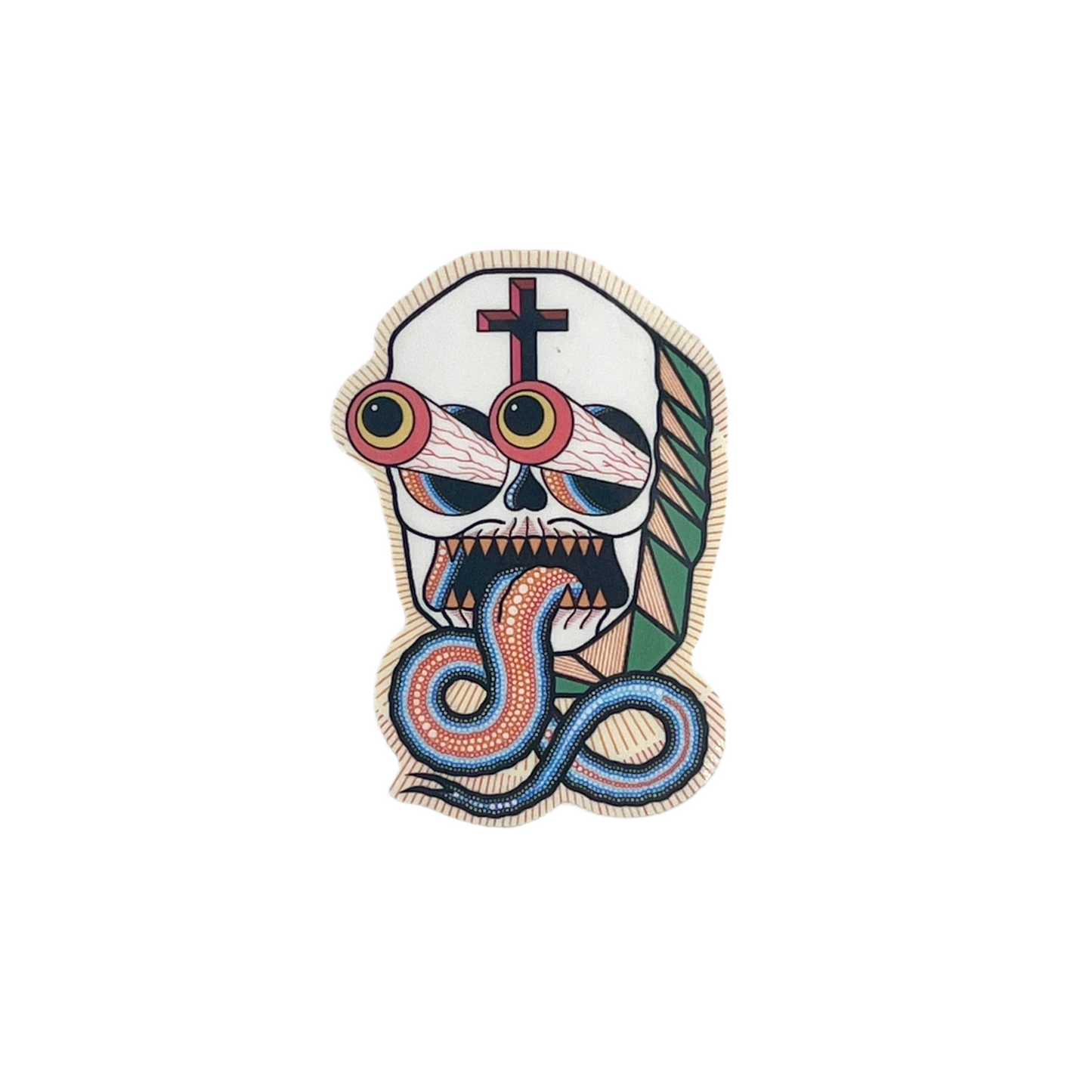 Bonethrower Forked Tongue Sticker