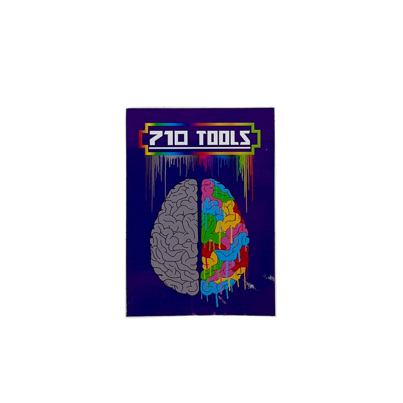 Colorful brain illustration with '710 Tools' logo on a purple background.