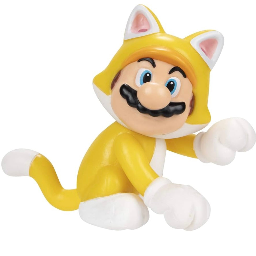 World of Nintendo 2.5" Cat Mario Action Figure