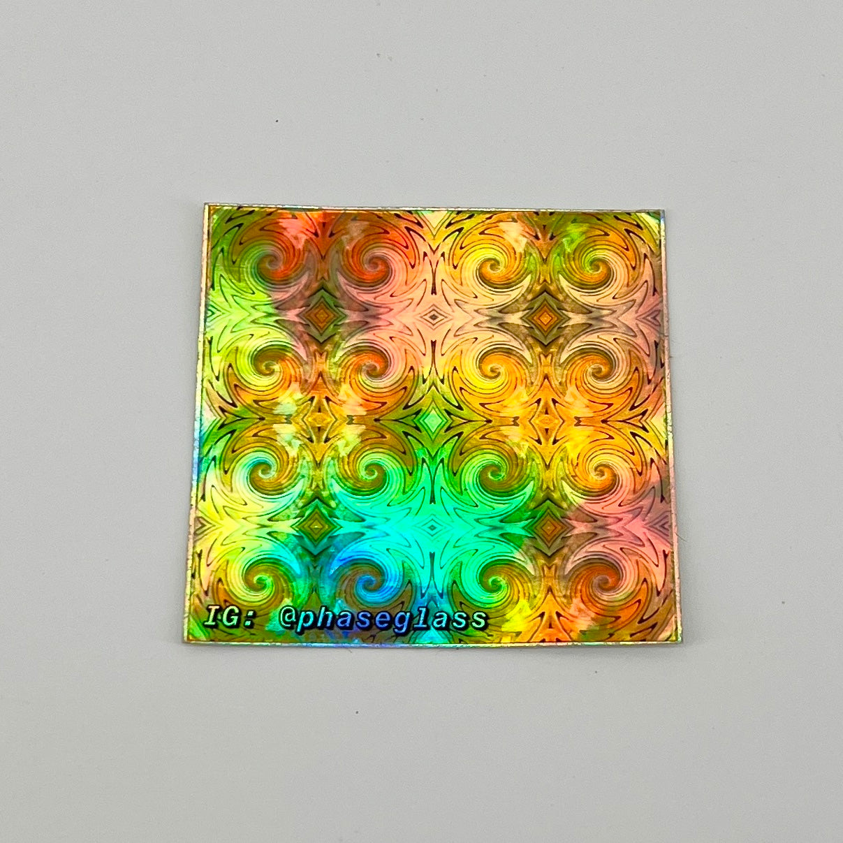 Phase Glass Sticker (Rainbow Foil)