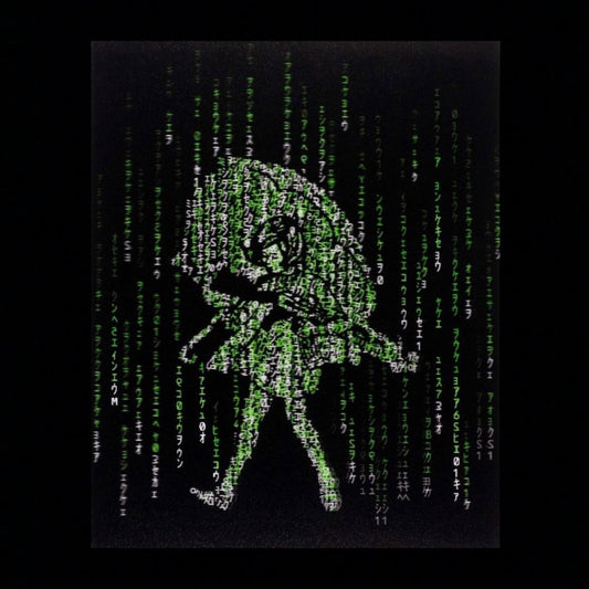 Slinger Apparel x Pyroscopic "Matrix Assault Girl" (Green) Lenticular Print