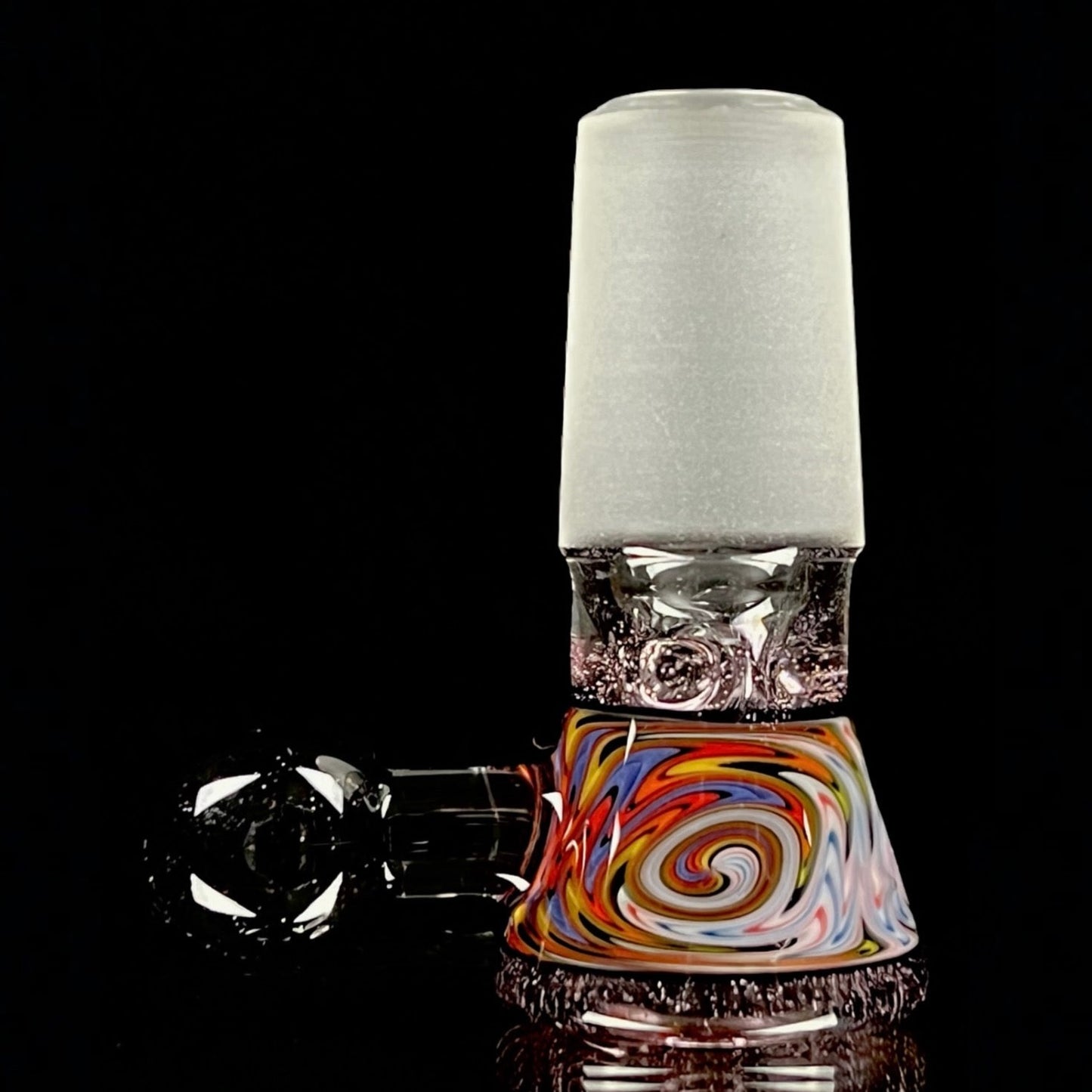 18mm cool pink slide by Mercurius Glass