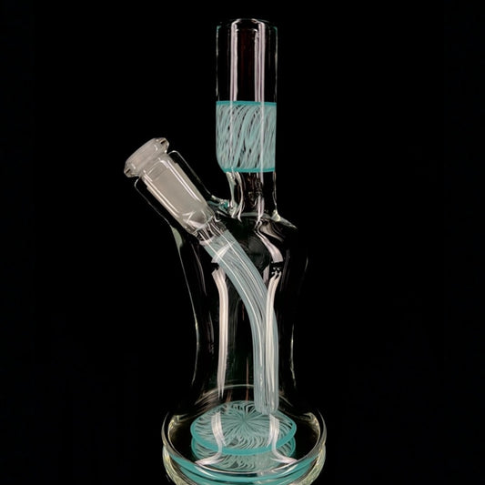 Snoopy Glass "Aqua Blue" Scribble Accent Tube