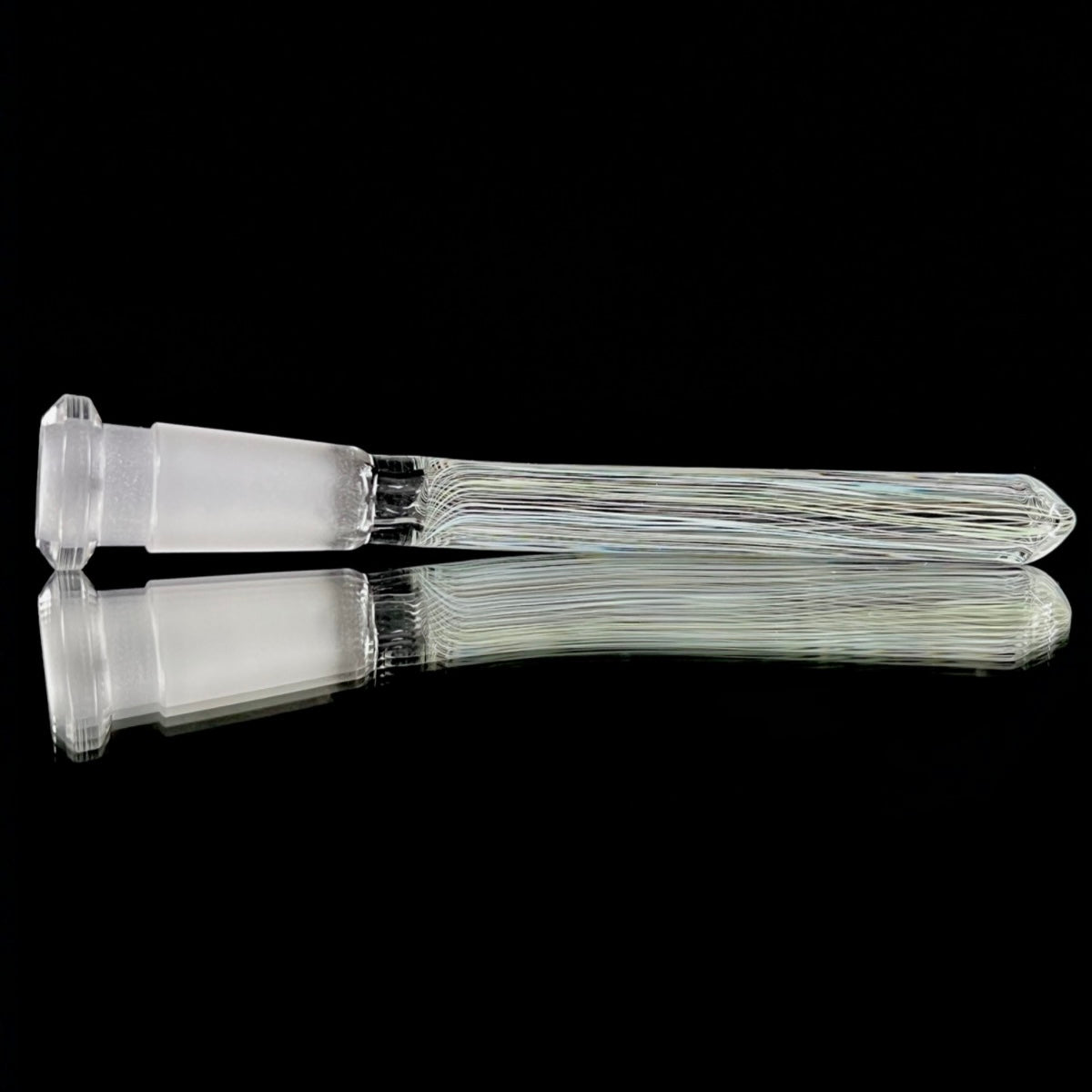 Snoopy Glass "Cherry" x "Rainbow" Scribble Accent Tube with Eternal Quartz Fat Bottom Banger