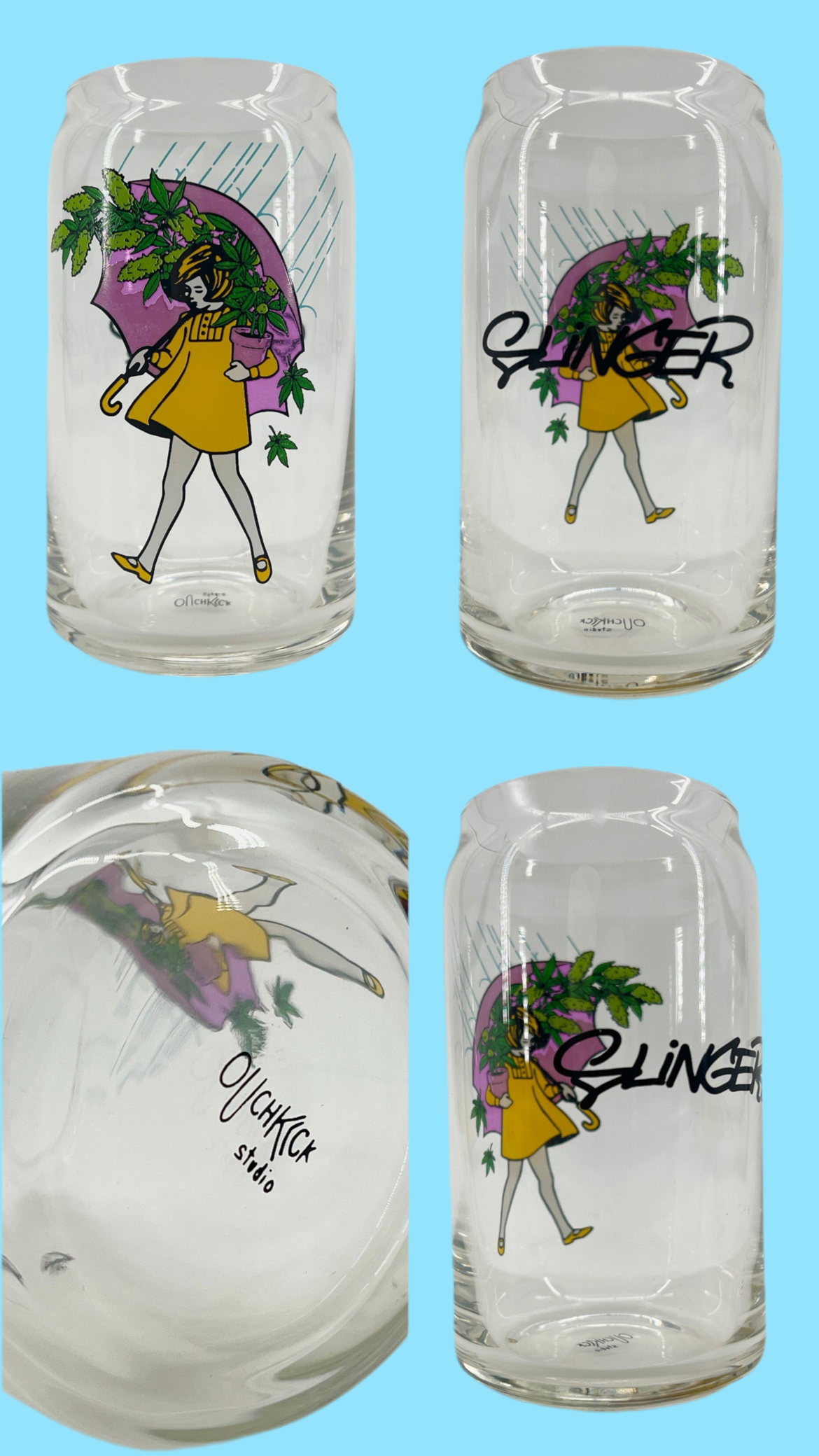 Slinger Apparel x Ouchkick "Emerald Girl" 16oz Cup