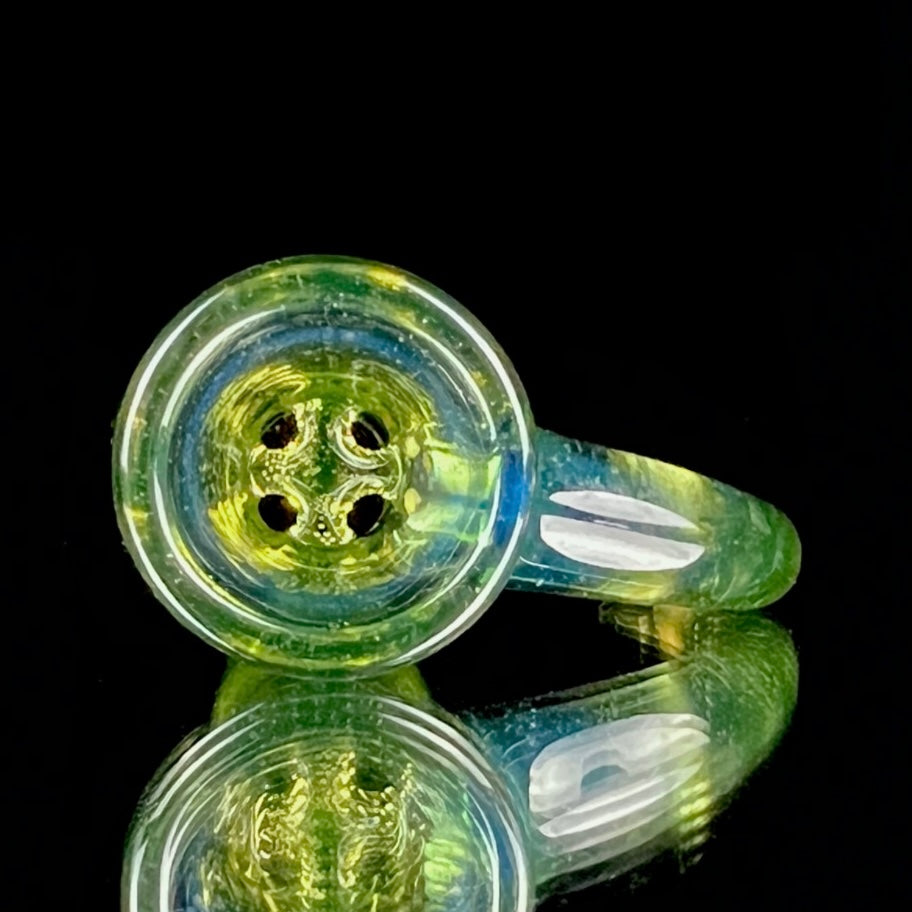 Welch "Citrine" (UV) to "Marina" Fade Fully-Worked 18mm Slide
