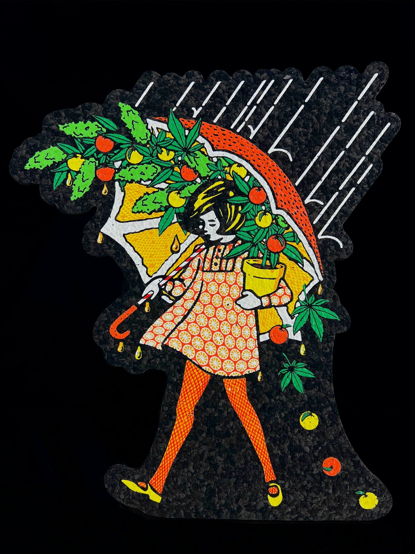 Slinger Apparel x Sam Lyons “Citrus Terp Girl” Moodmat & Print Set