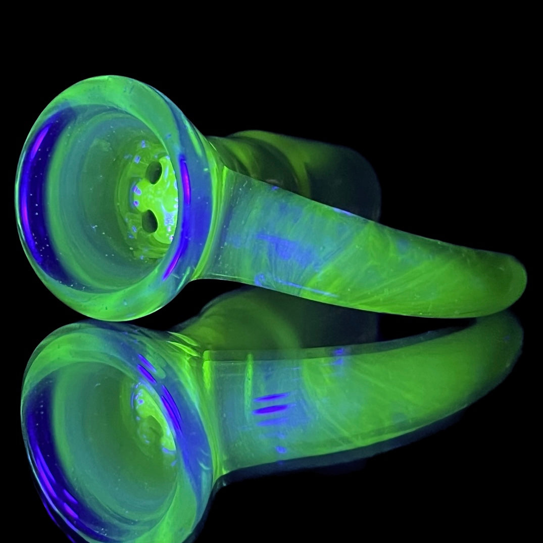 Welch "Citrine" (UV) to "Marina" Fade Fully-Worked 18mm Slide