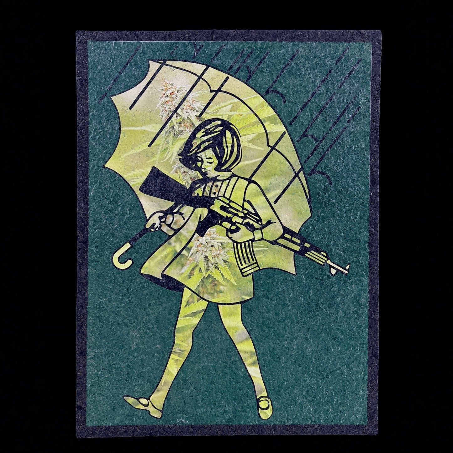Slinger Apparel “420 Emerald Assault Girl” Moodmat