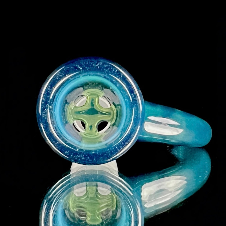 Welch "Blue Slyme" Full-Accent 14mm Slide