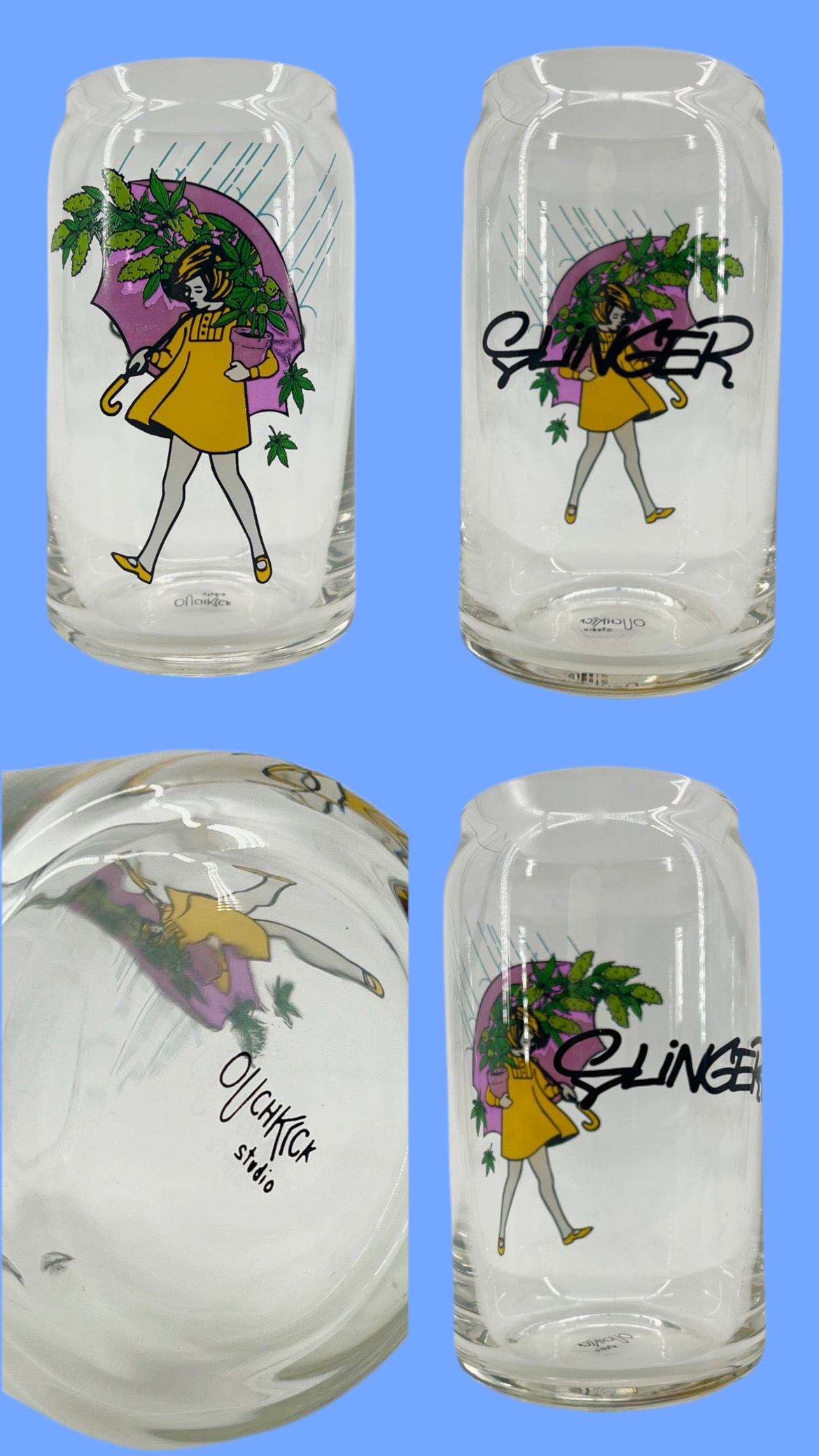 Slinger Apparel x Ouchkick "Emerald Girl" 16oz Cup