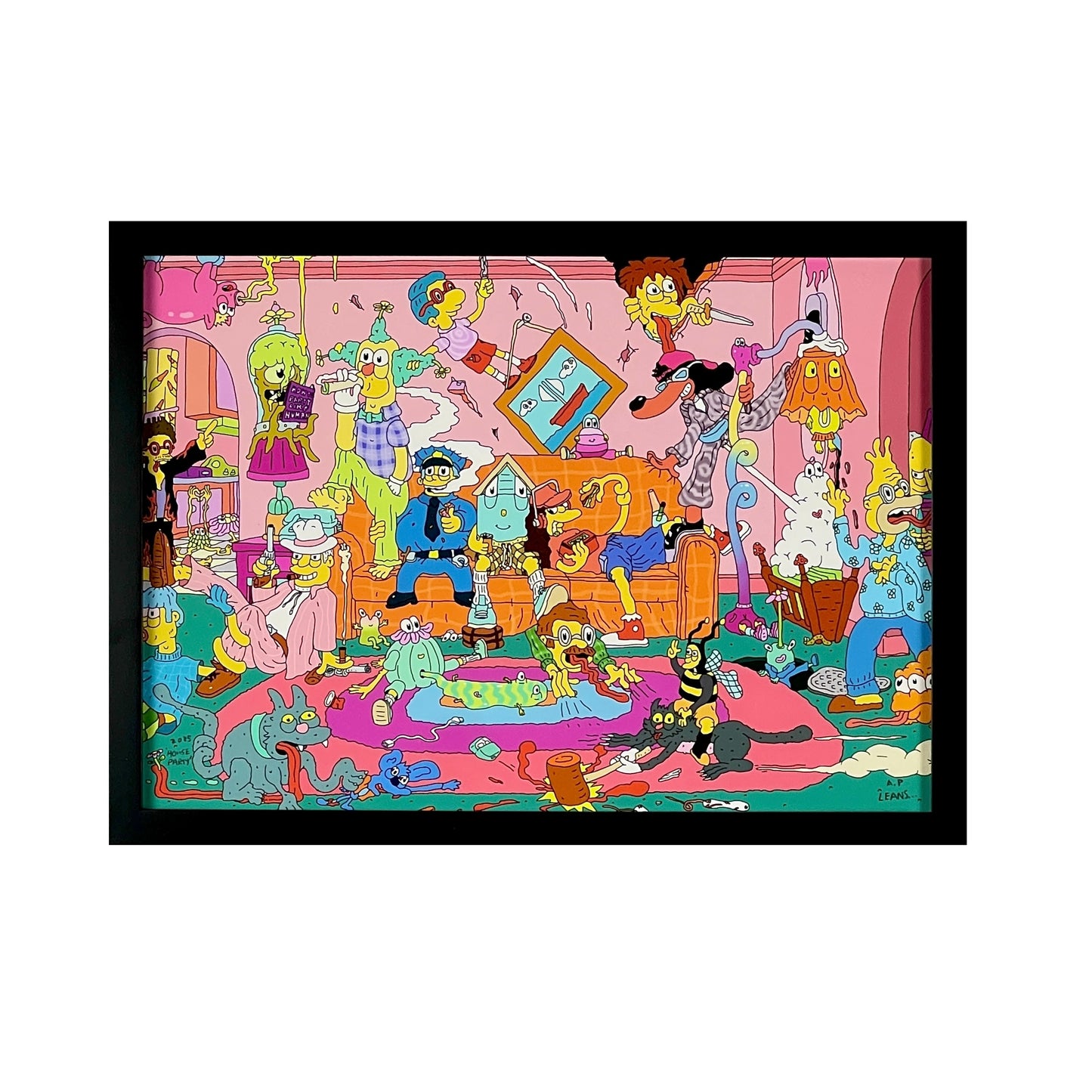 Leans "Leansy's House Party" Artist Proof Print