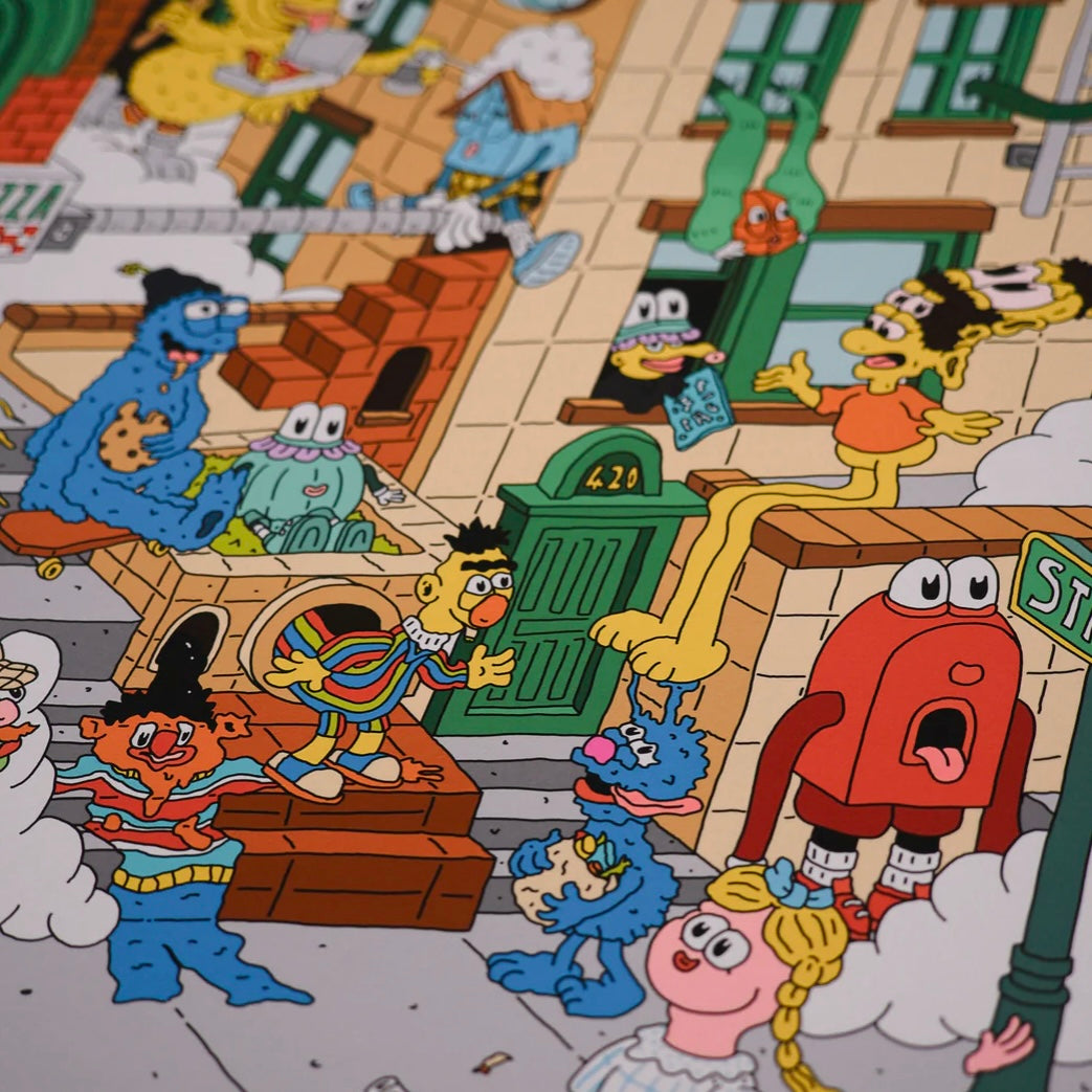 Leans "Leansy Street" Print