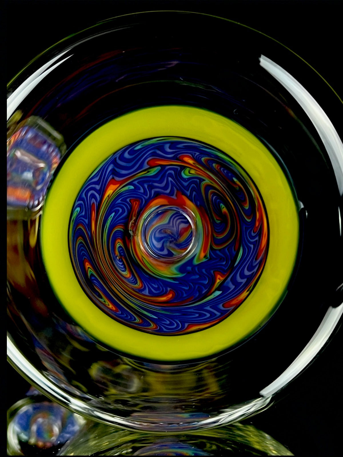 OJ Flame "Blueberry Rainbow" x "Roswell" Collins Bubbler
