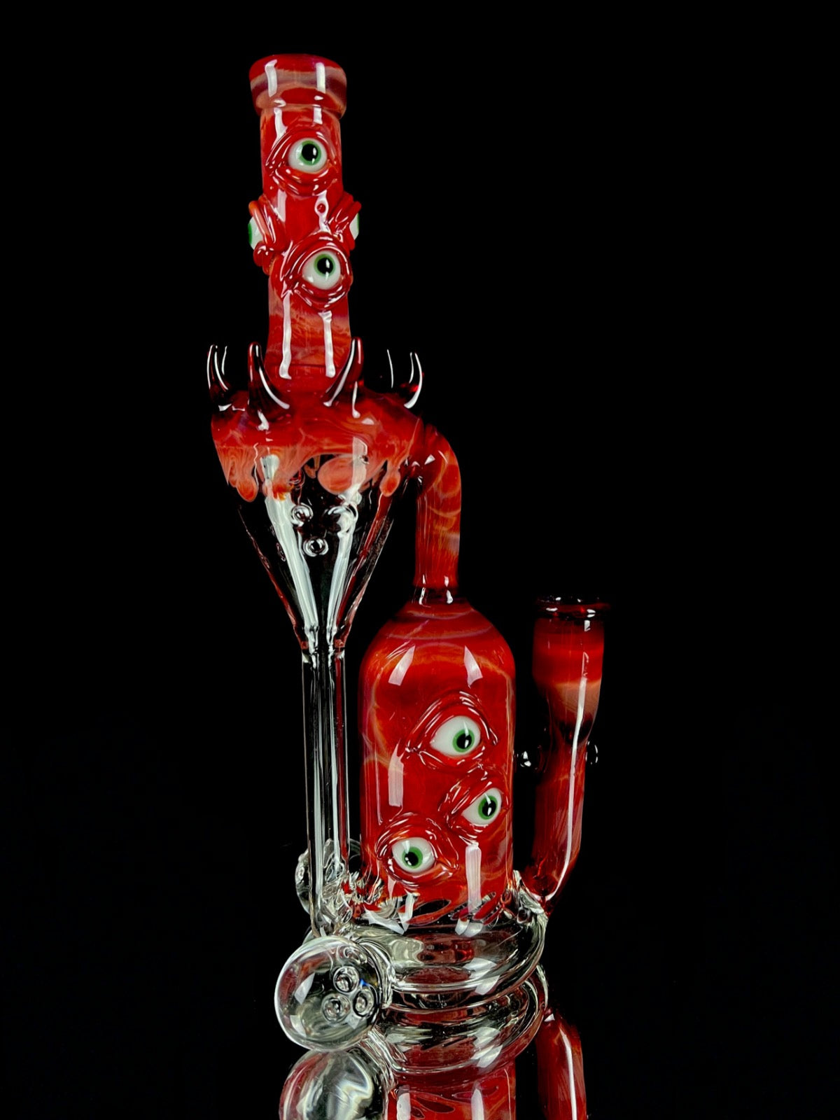 Tequila sunrise argus recycler by Leviathan Glass