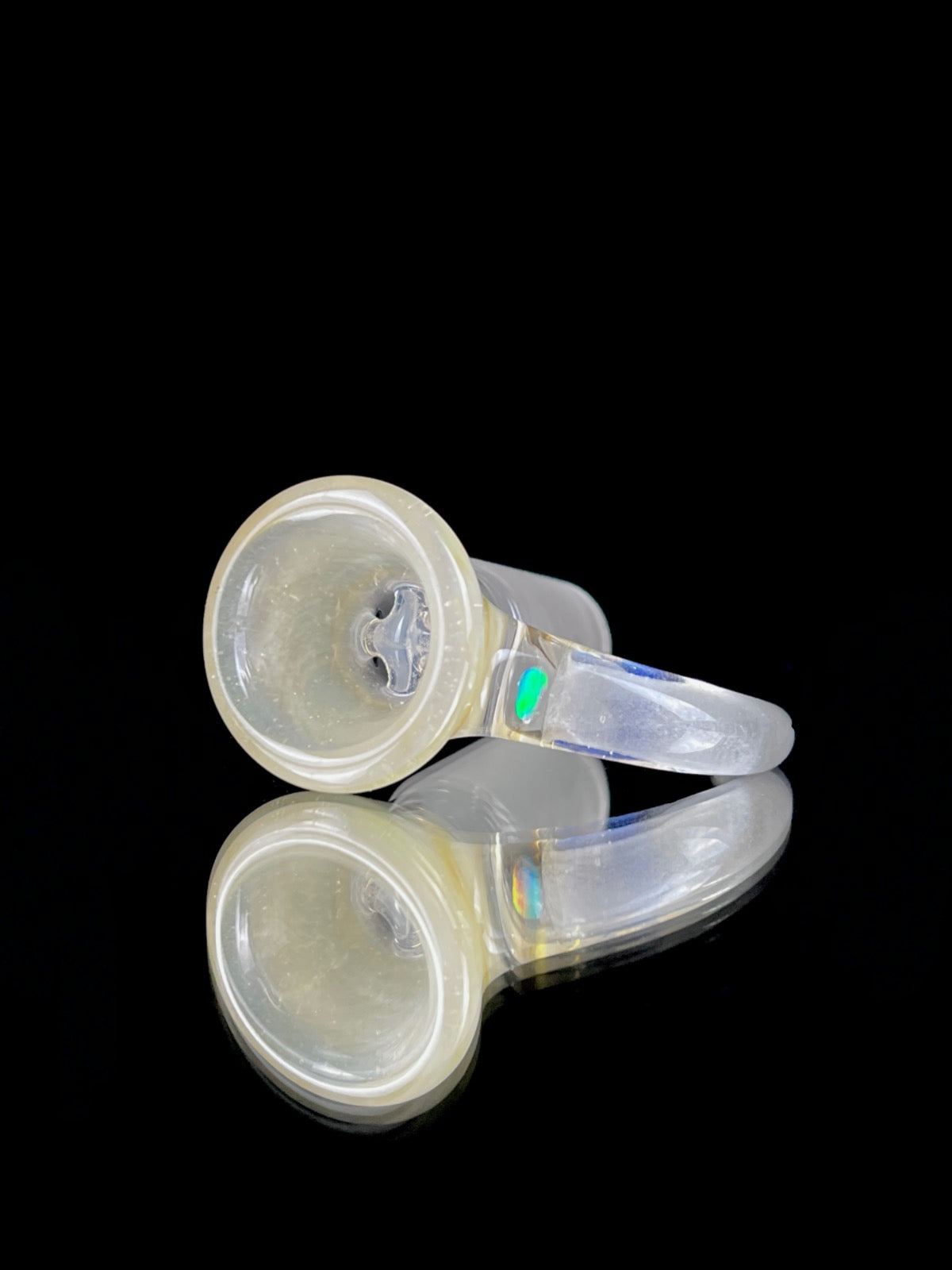 Welch Fume over "White Satin" Full-Accent 18mm Slide