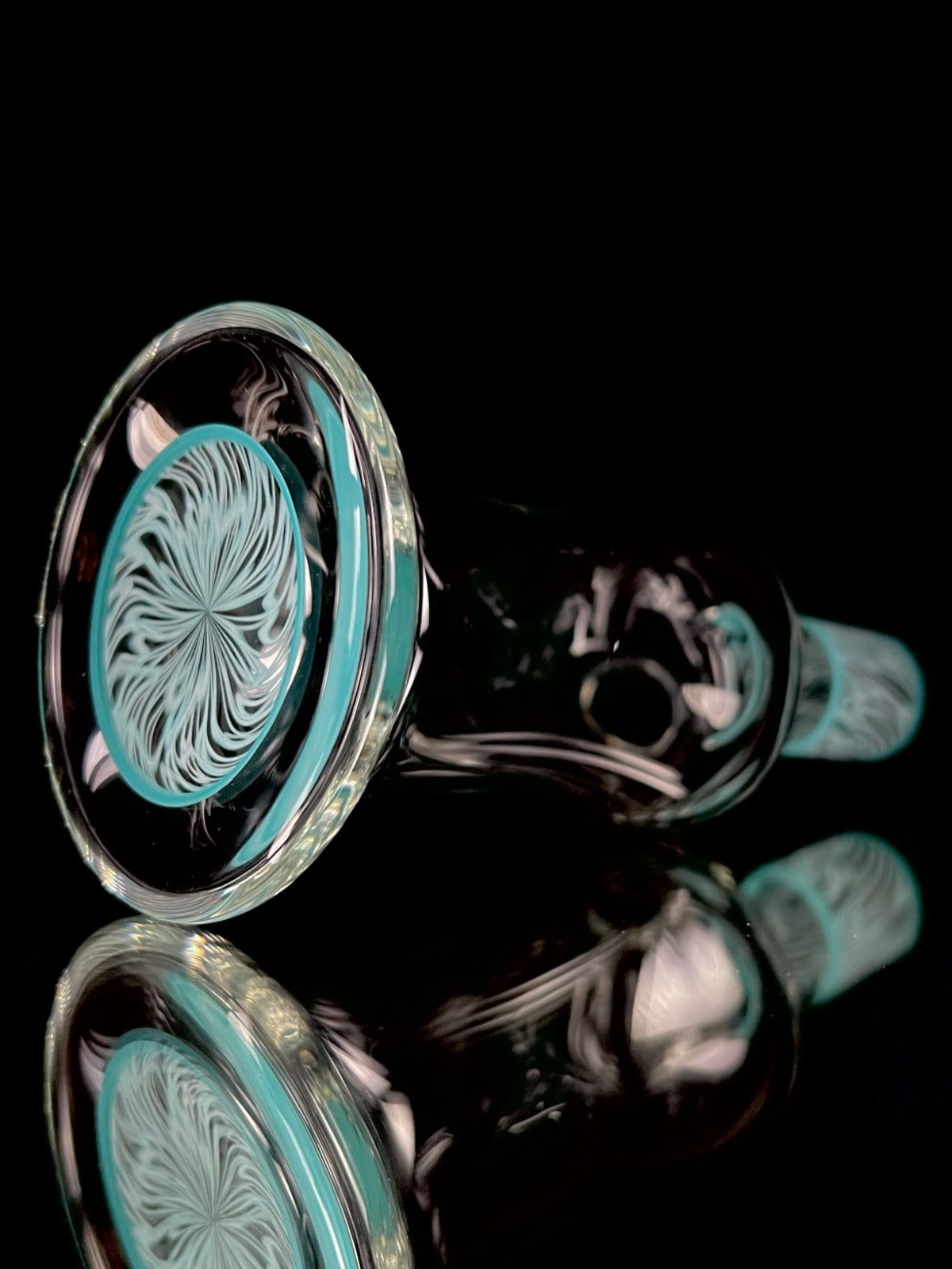 Snoopy Glass "Aqua Blue" Scribble Accent Tube