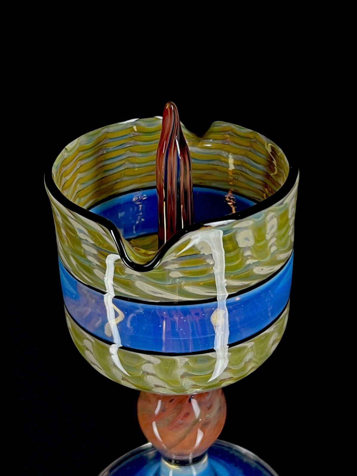 Hazy Glass "Goblet Ash Tray"