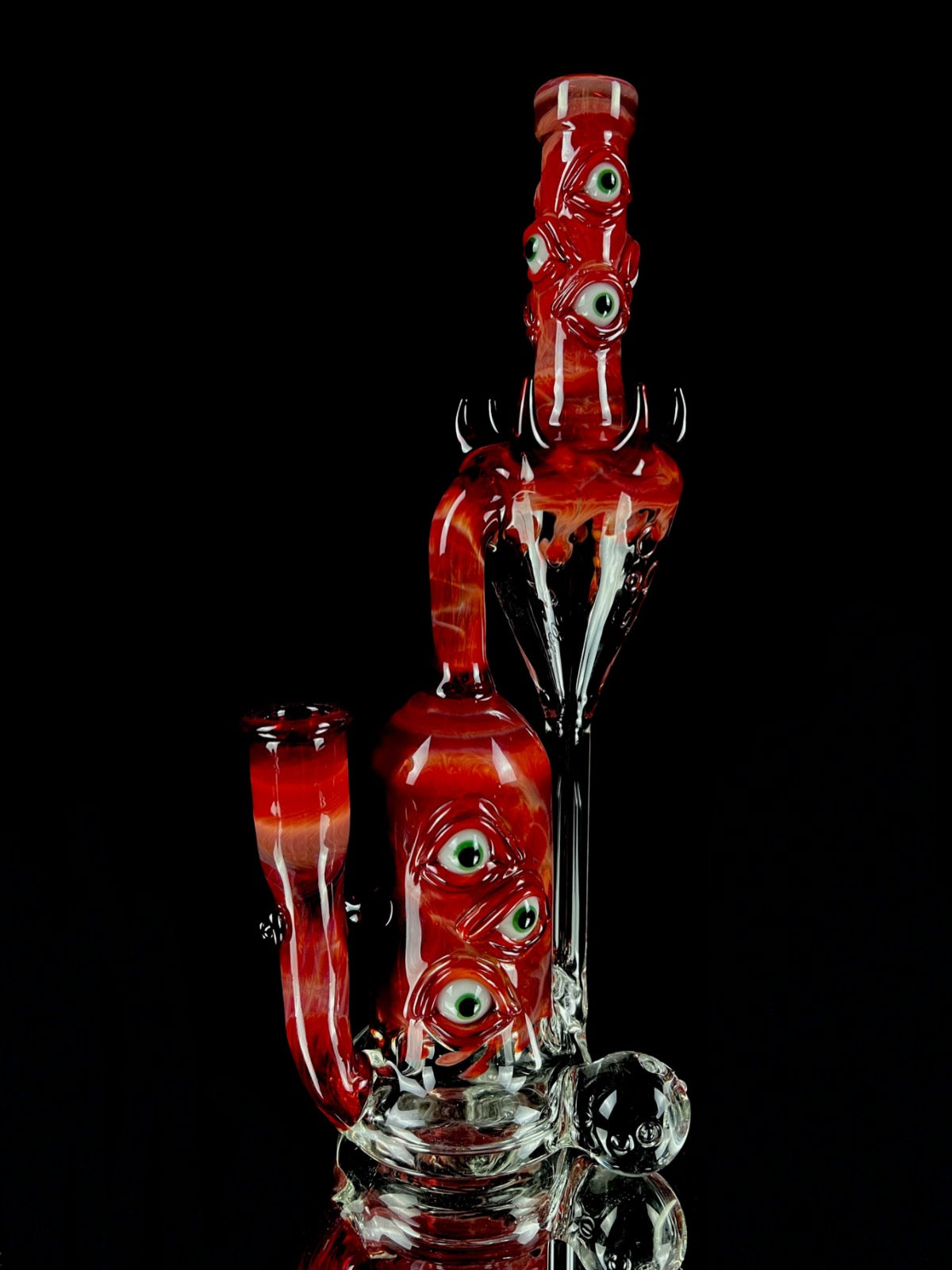 Tequila sunrise argus recycler by Leviathan Glass