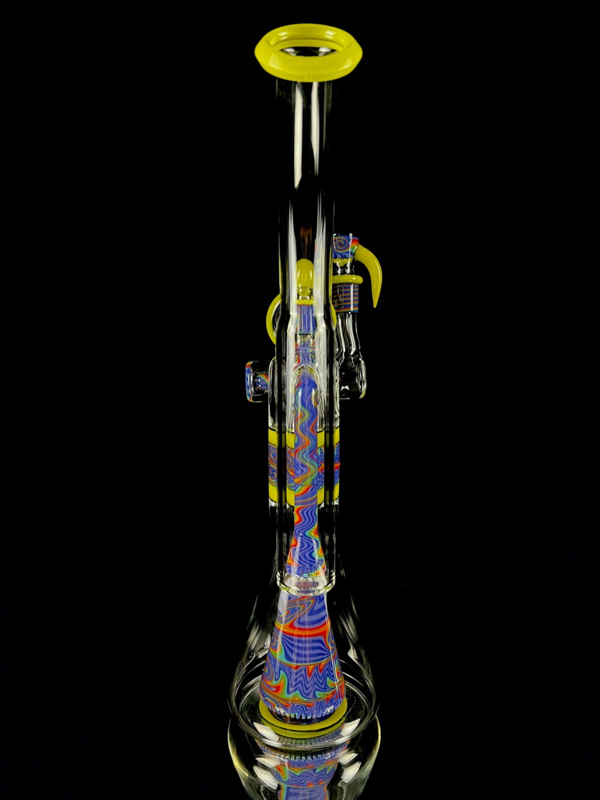 OJ Flame "Blueberry Rainbow" x "Roswell" Collins Bubbler