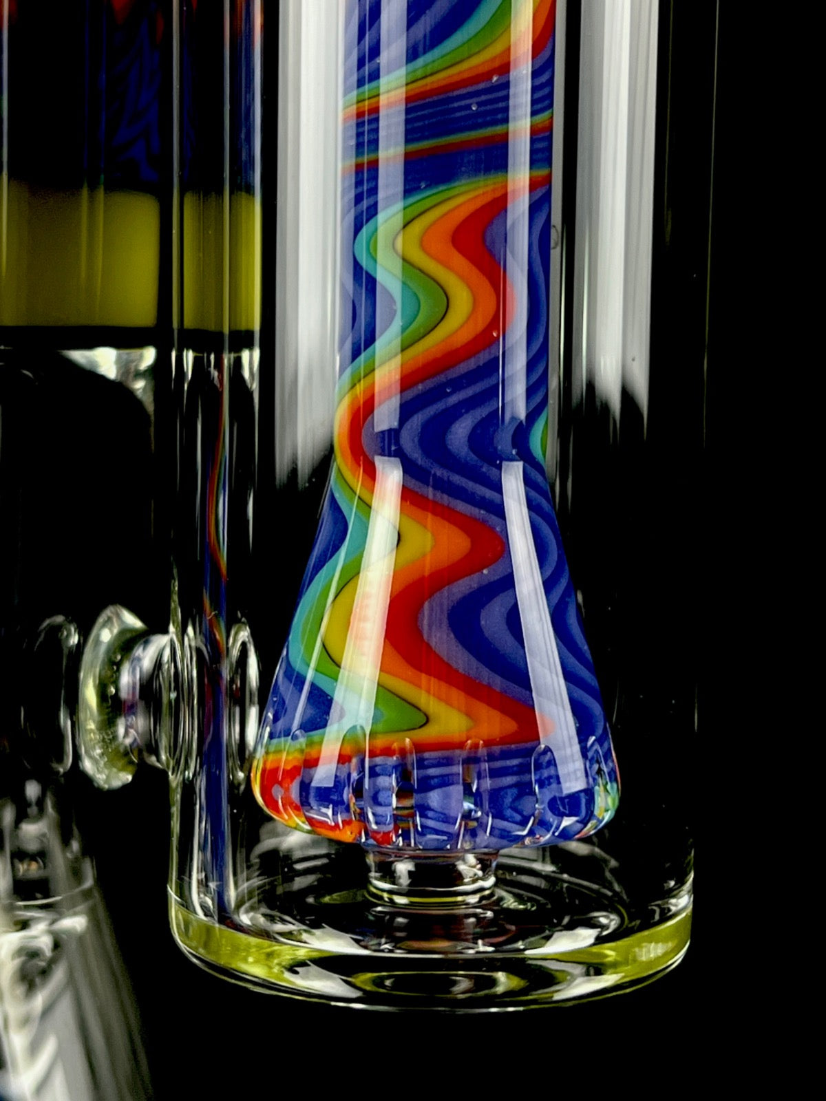 OJ Flame "Blueberry Rainbow" x "Roswell" Collins Bubbler
