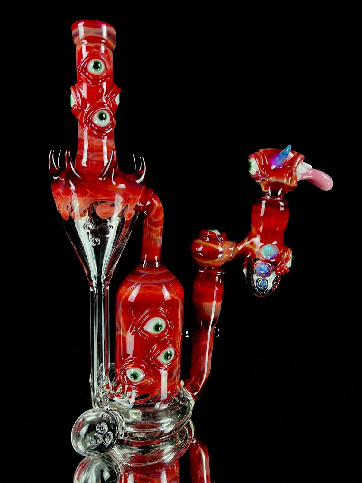 Tequila sunrise argus recycler by Leviathan Glass