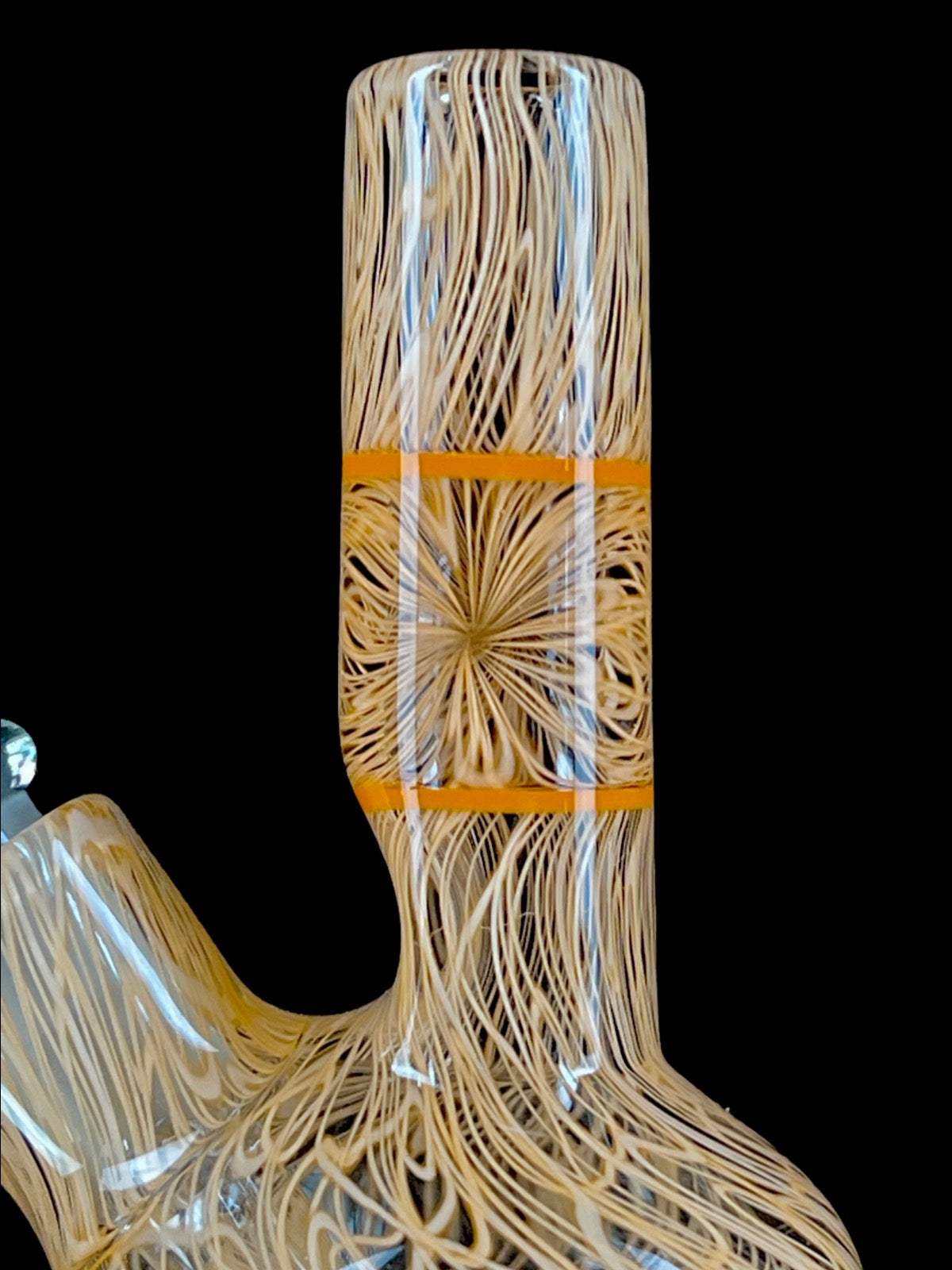 Snoopy Glass "Lava Orange" Scribble Tube