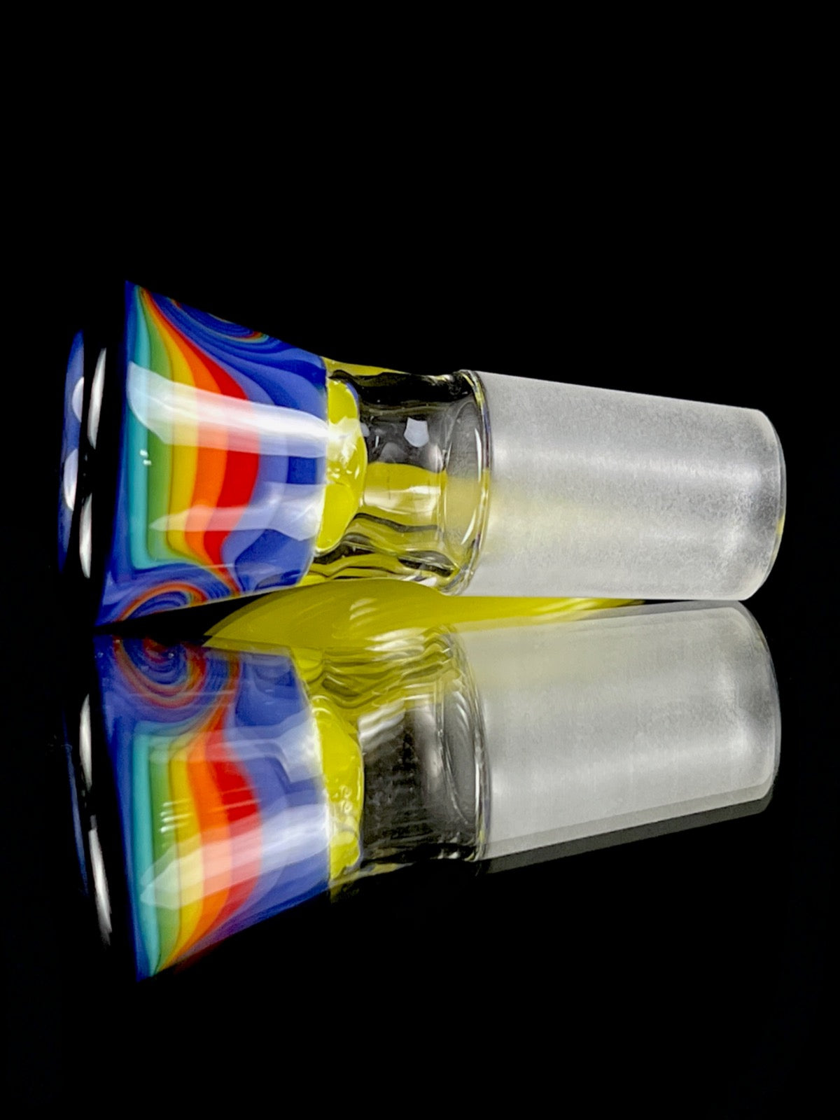 OJ Flame "Blueberry Rainbow" x "Roswell" Collins Bubbler