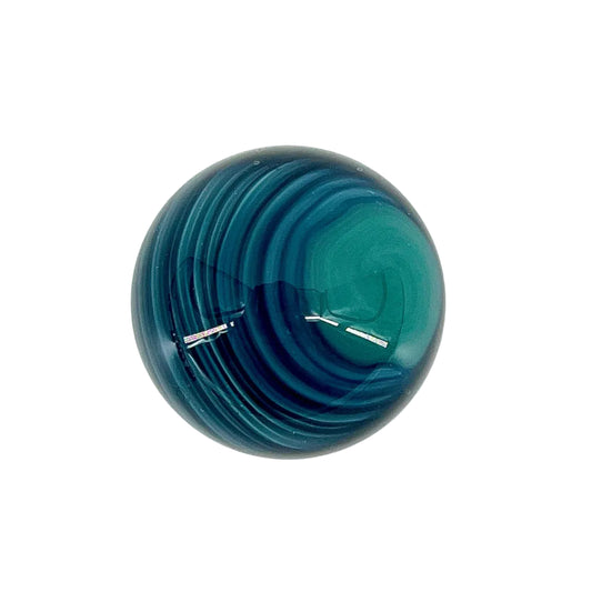 Blue marble on a white background.