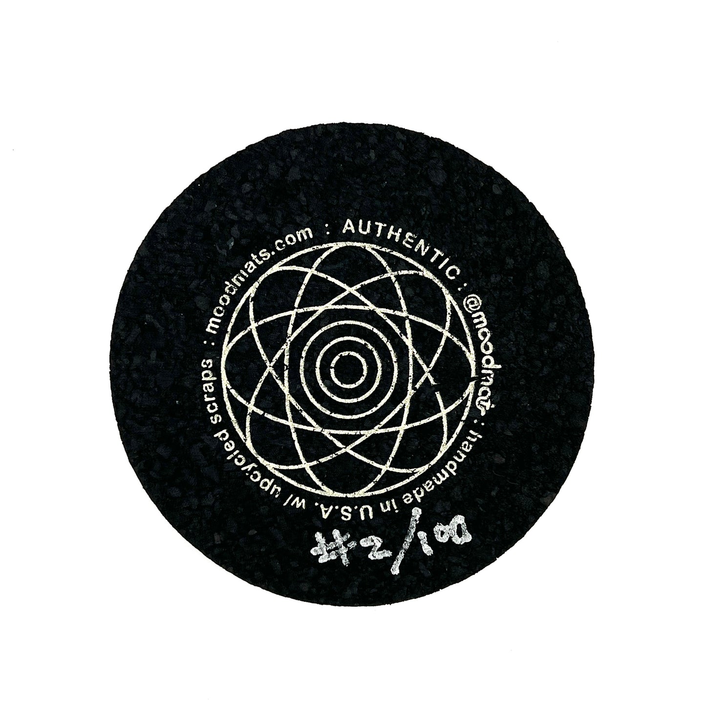 LE:100 Key Glass Gallery 5” Round Moodmat