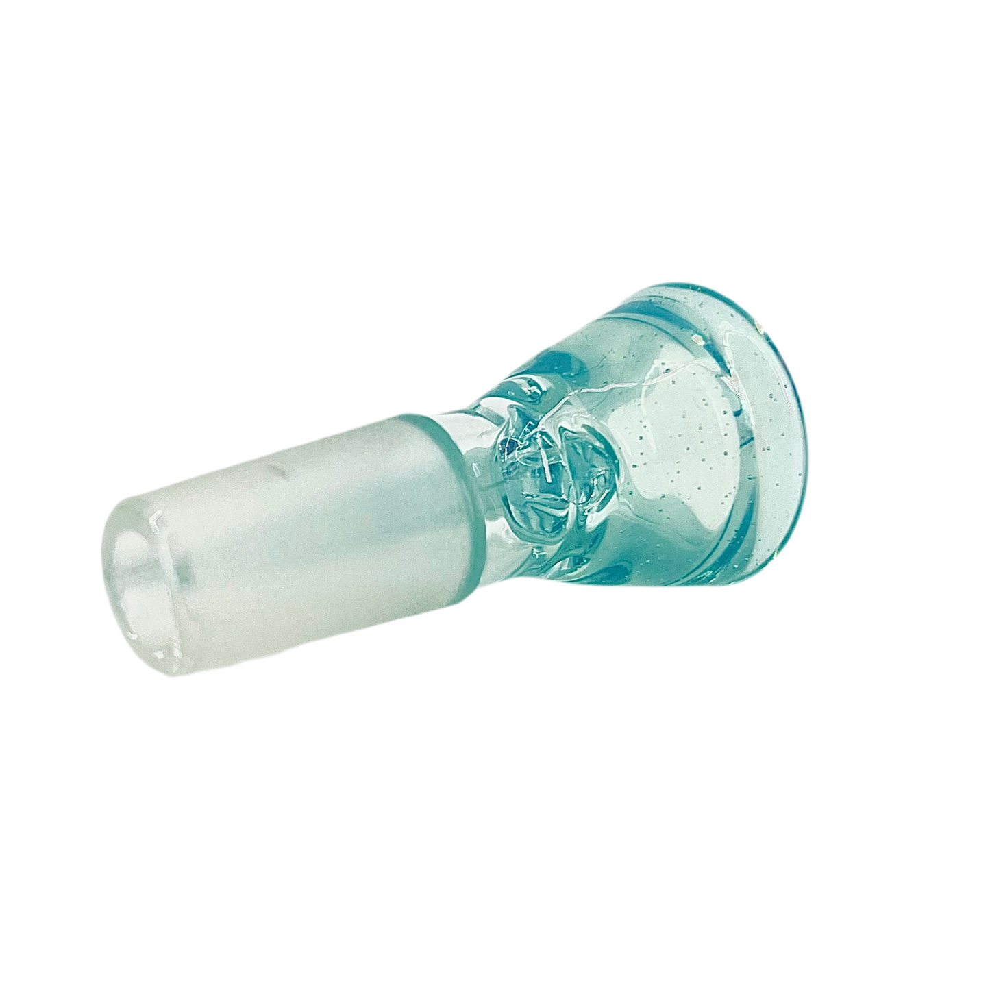 Clear glass slide on a white background.