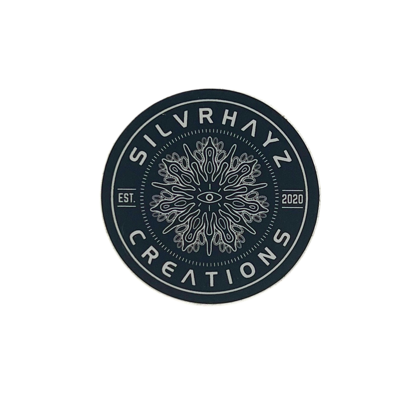 Circular logo with 'SILVRHAYZ CREATIONS' text and design on a white background.