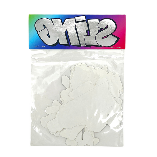 Packaged stickers with colorful 'SLING' branding on top,