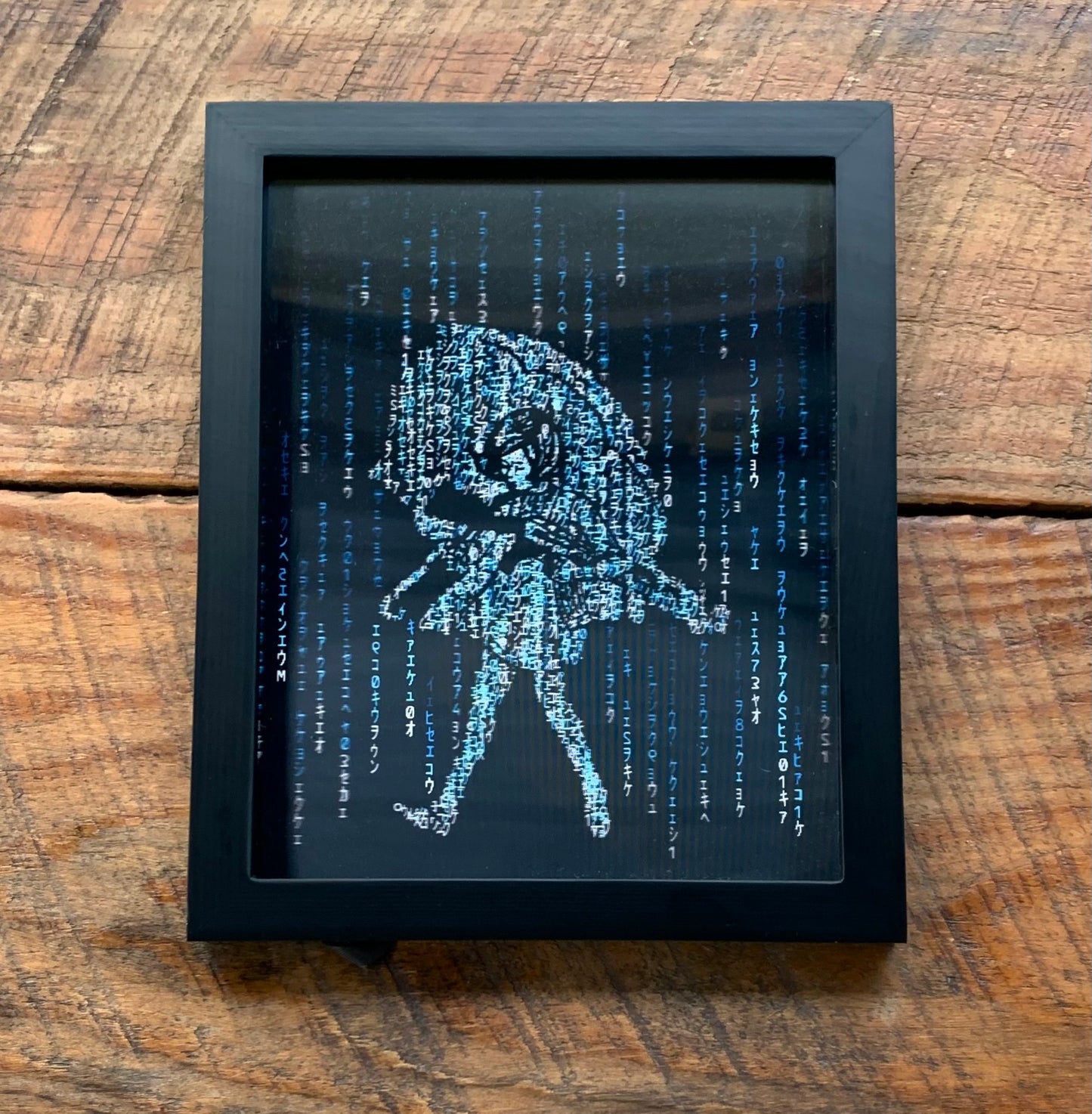 Slinger Apparel x Pyroscopic "Matrix Assault Girl" (Blue) Lenticular Print