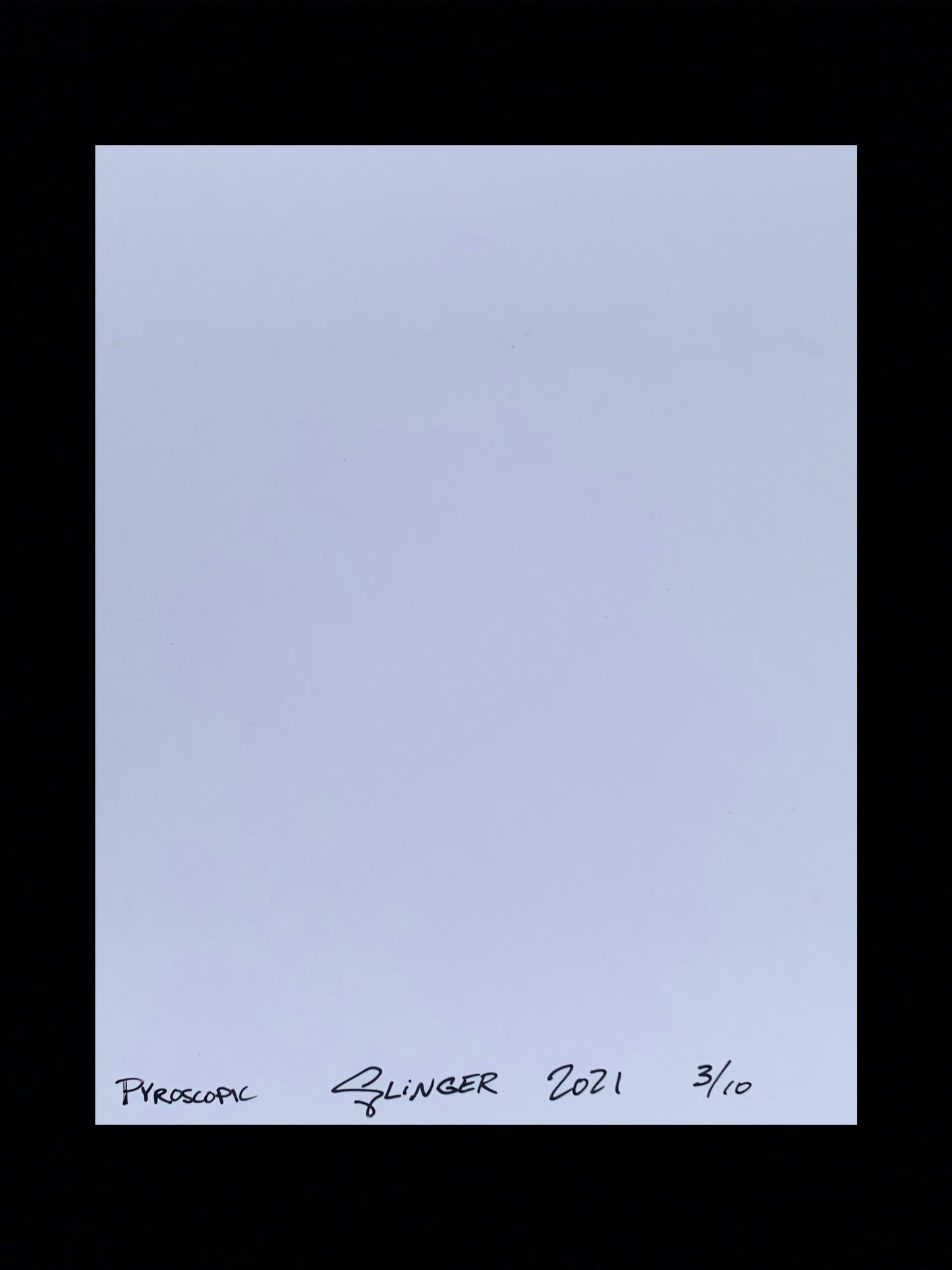 Slinger Apparel x Pyroscopic "Matrix Assault Girl" (Blue) Lenticular Print