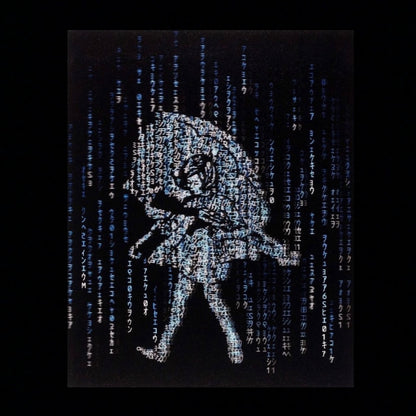 Slinger Apparel x Pyroscopic "Matrix Assault Girl" (Blue) Lenticular Print