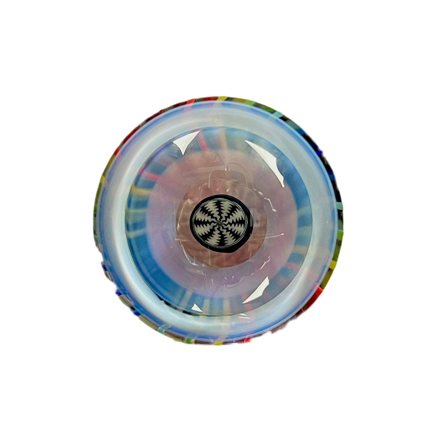 Jared Wetmore "Rainbow Pinwheel Double Cup" Marble