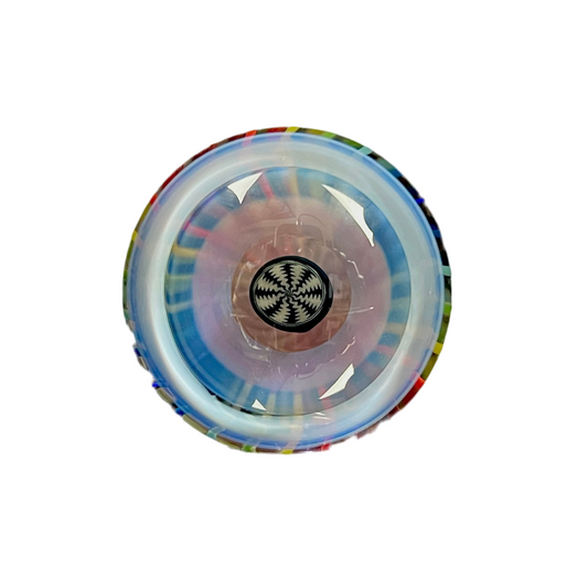 Jared Wetmore "Rainbow Pinwheel Double Cup" Marble
