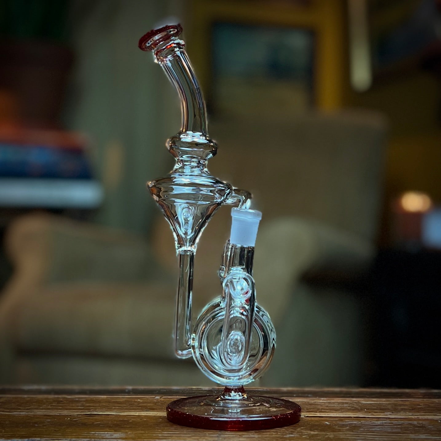 Red Blizzard Inline Barrel Recycler by OJ Flame