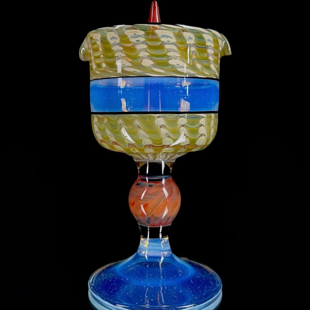 Goblet ashtray by Hazy Glass