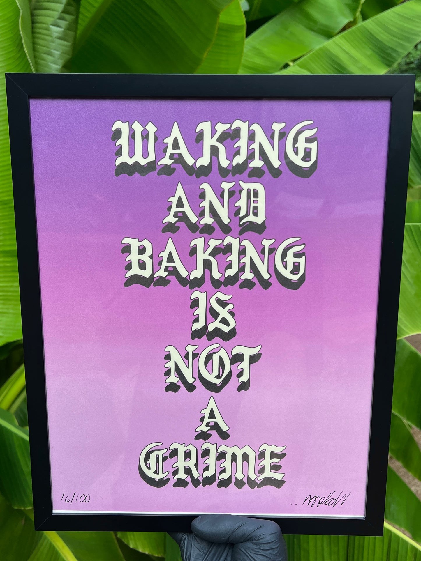 “Waking and Baking” print by Lot Comedy