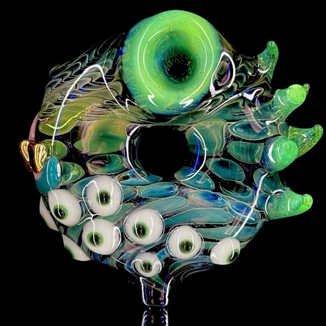 Fume donut pipe by Leviathan Glass