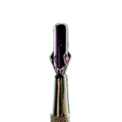 Ruby Pearl Co. Purple Sapphire Terp Pillar (fits 25mm bangers)